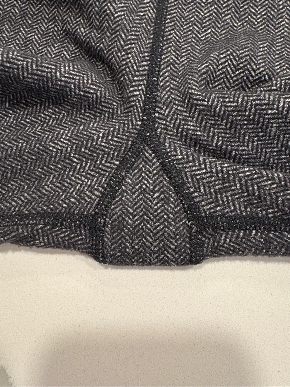 Lululemon Wunder Under High Rise Leggings 25” ~ 6 ~ Herringbone Heathered Black